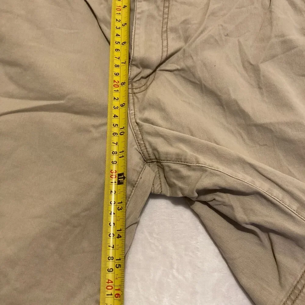G.H. Bass & Co. Mens KHAKI‎ Groundwork Shorts 34x10 TAN